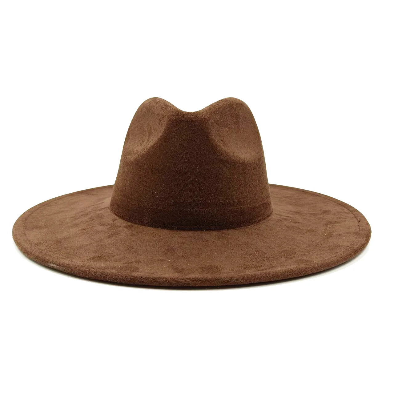 Vegan suede hat hand-painted DIY heart-shaped fedora hat men and women autumn and winter classic church hat  hats for women