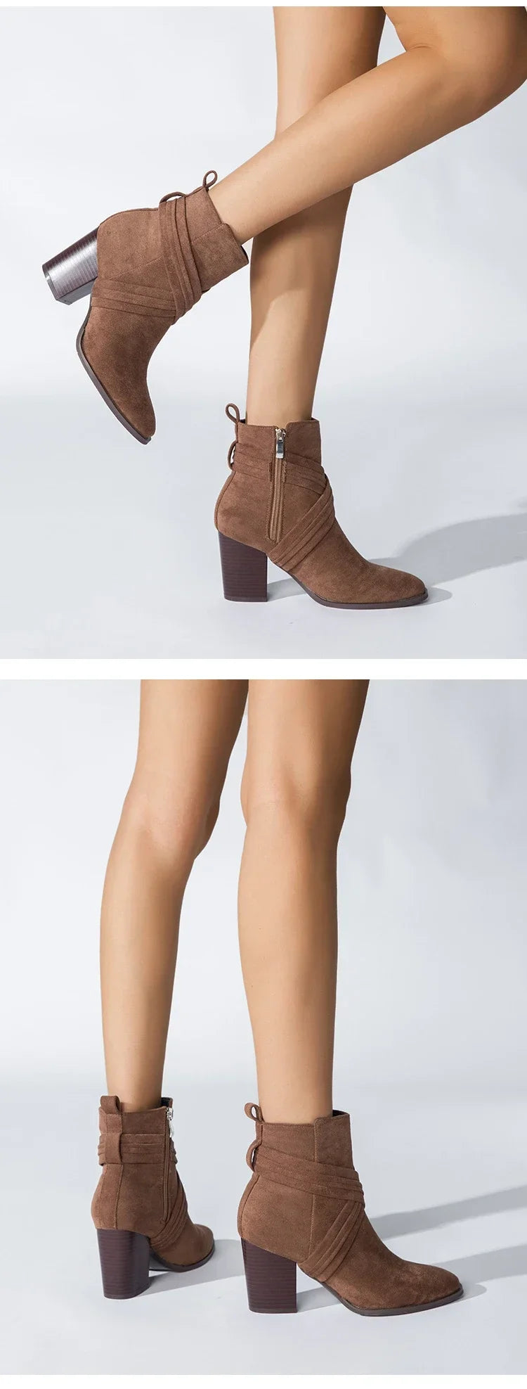 Superb Suede Side Zip Ankle Boots