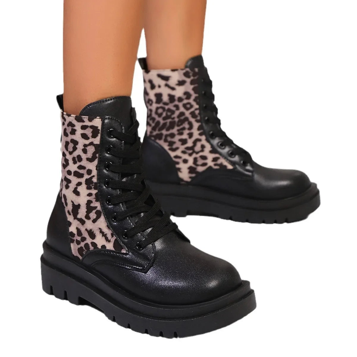 Cool Chic Lace Up Ankle Boots