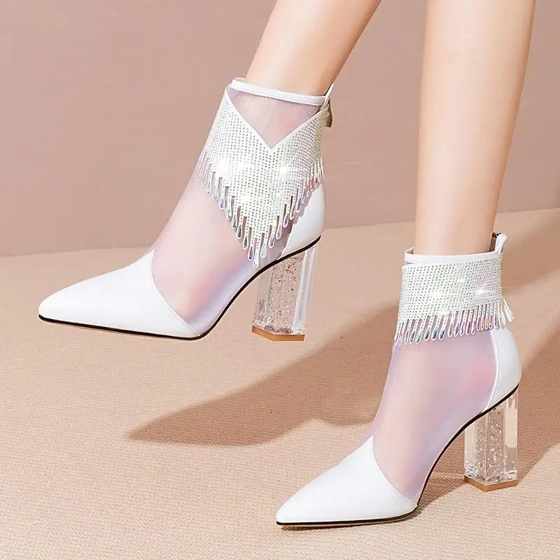 COZOK Classy Stunning Tassel Booty Shoes