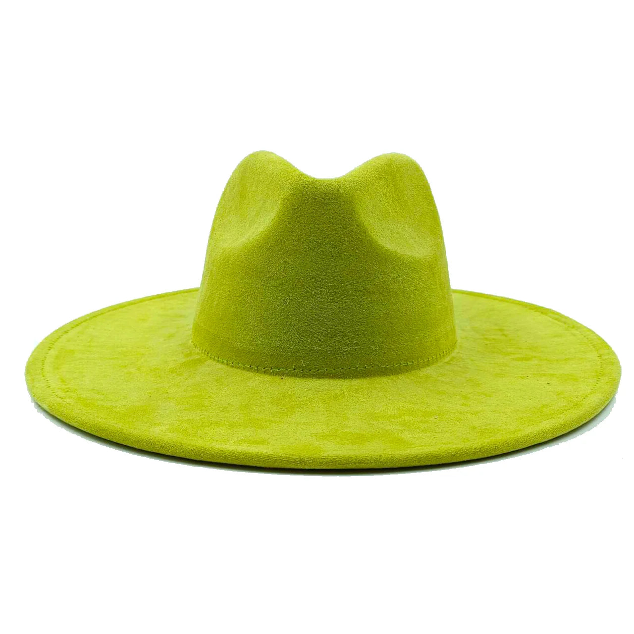 Vegan suede hat hand-painted DIY heart-shaped fedora hat men and women autumn and winter classic church hat  hats for women