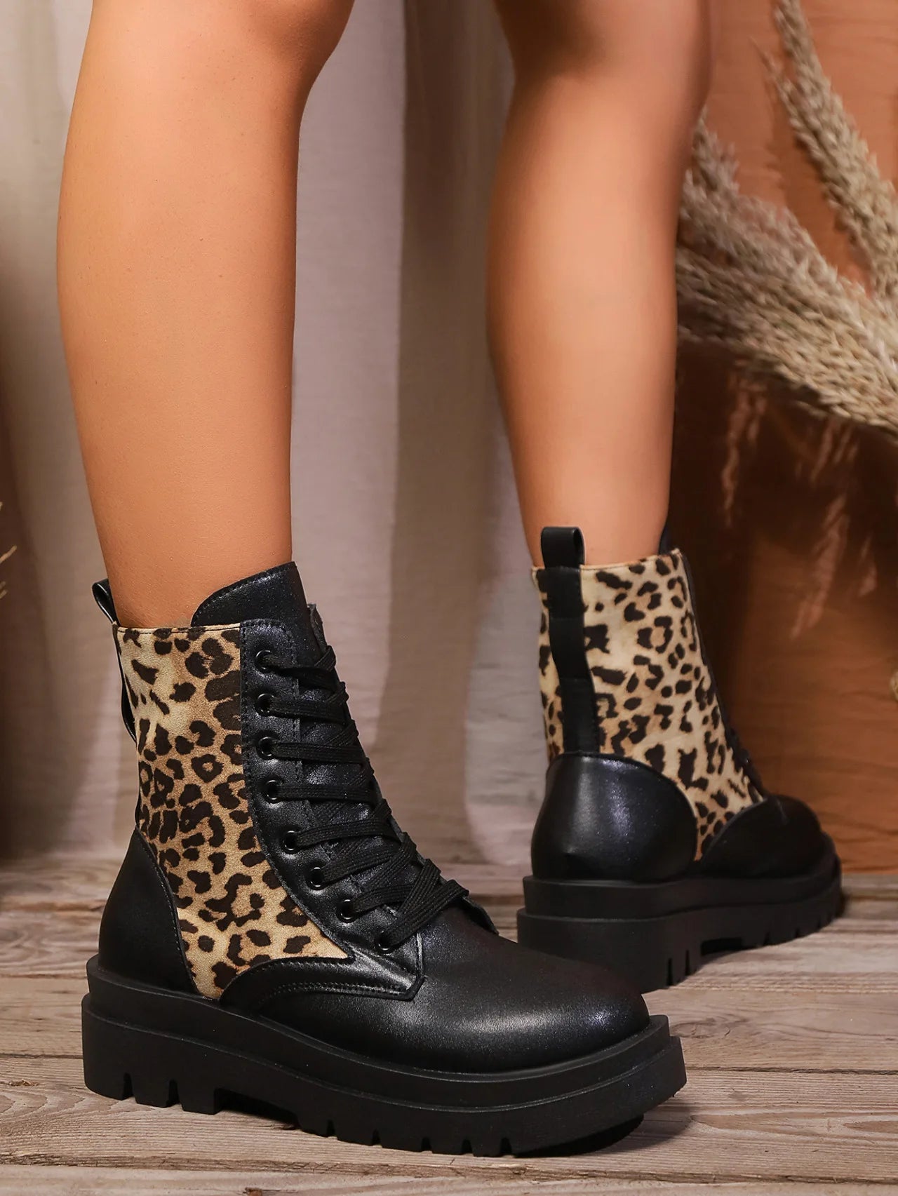 Cool Chic Lace Up Ankle Boots