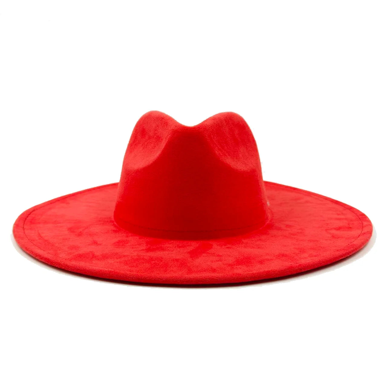 Vegan suede hat hand-painted DIY heart-shaped fedora hat men and women autumn and winter classic church hat  hats for women
