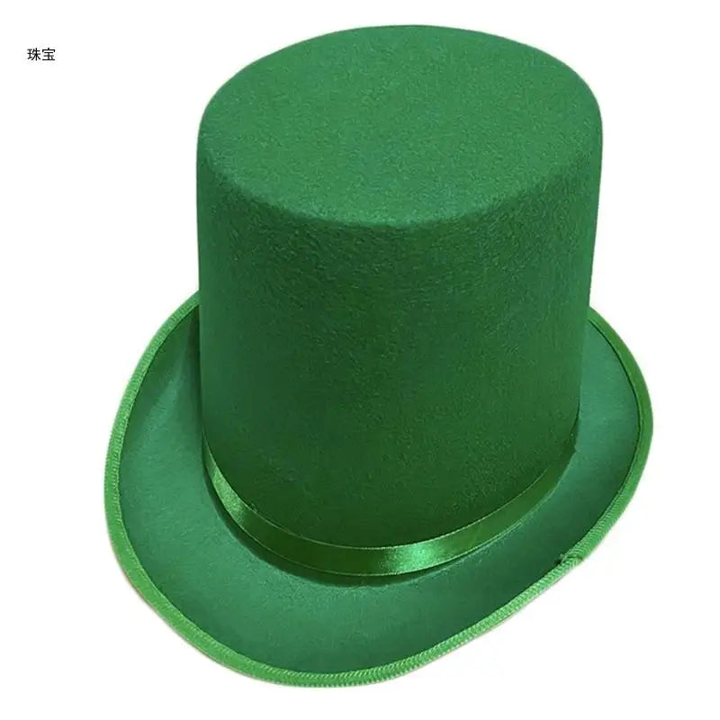 Vintage Fedora Top Hat Solid Color Short Brim Top Hat Western Cowboy Hat for Boy Men Adults Panama Hat