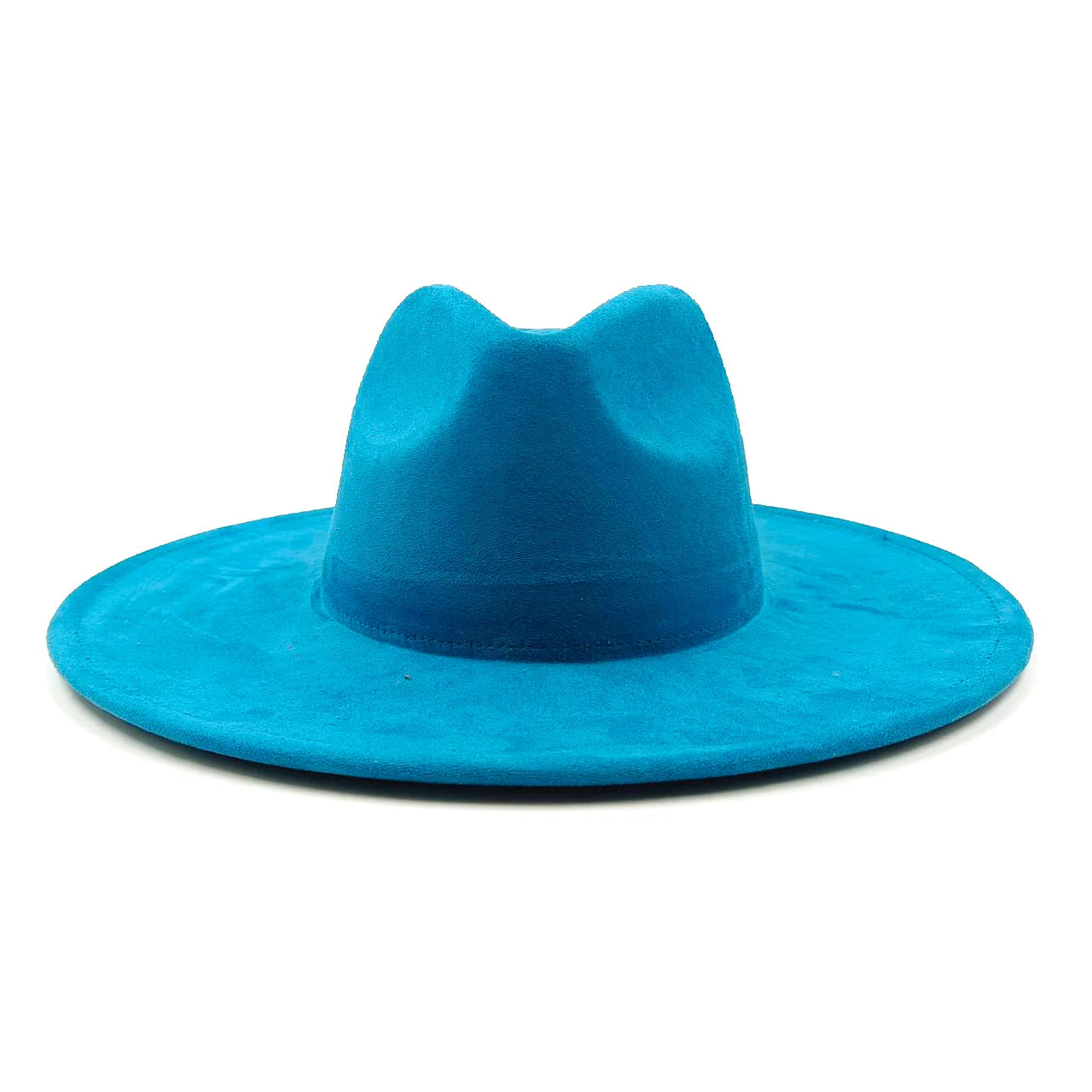 Vegan suede hat hand-painted DIY heart-shaped fedora hat men and women autumn and winter classic church hat  hats for women