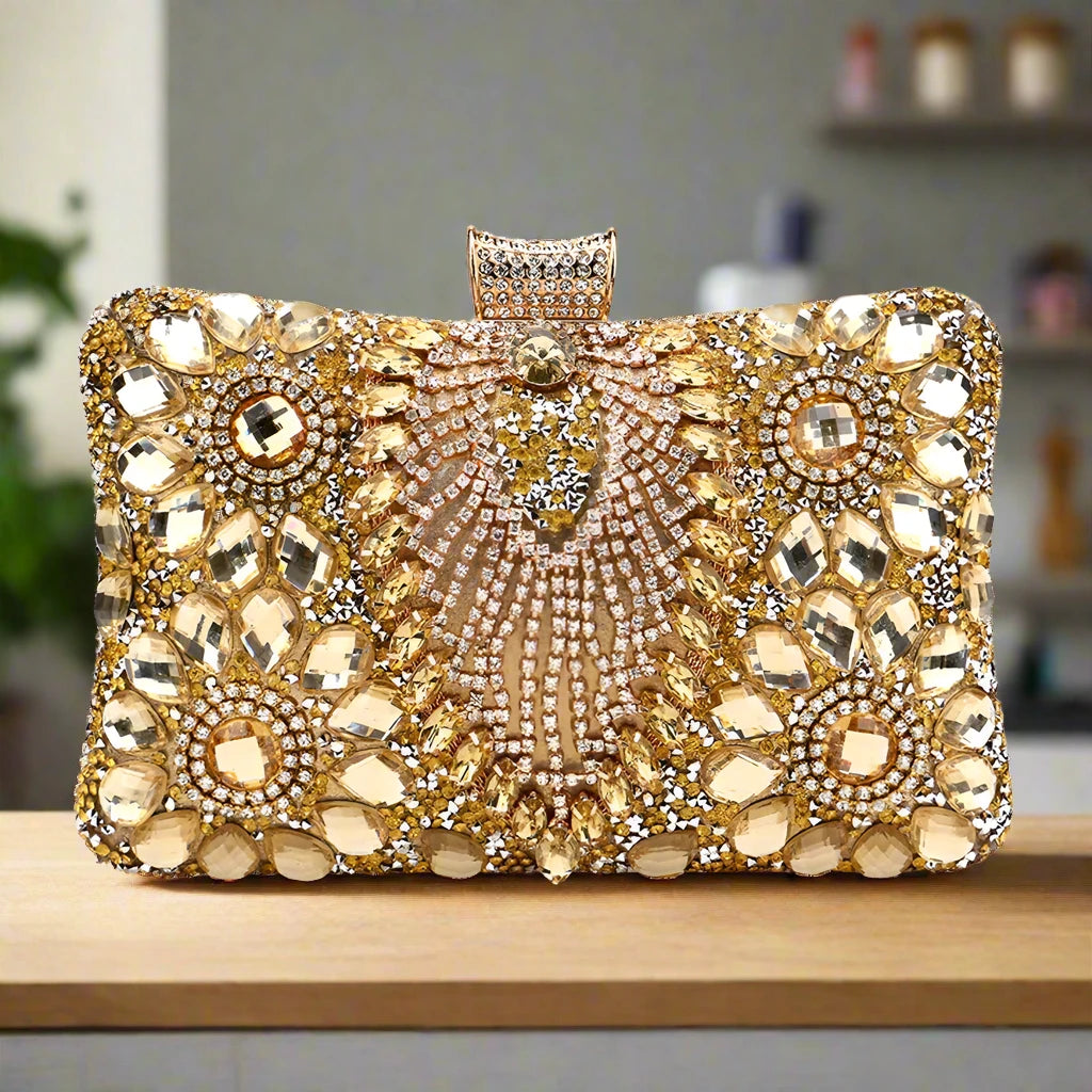 MOJOYCE Marvelous Multi-Choice Bling Clutch Bag