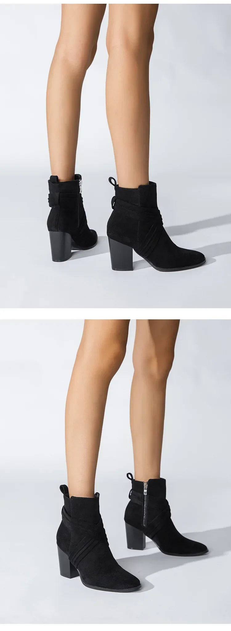 Superb Suede Side Zip Ankle Boots