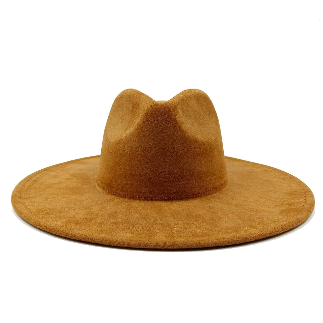 Vegan suede hat hand-painted DIY heart-shaped fedora hat men and women autumn and winter classic church hat  hats for women
