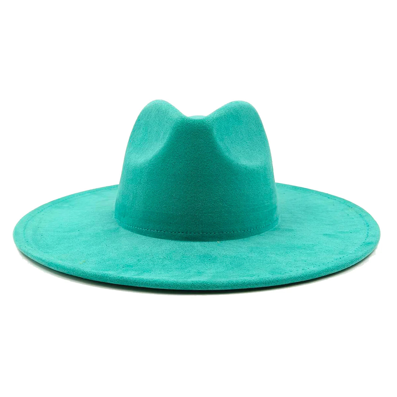 Vegan suede hat hand-painted DIY heart-shaped fedora hat men and women autumn and winter classic church hat  hats for women