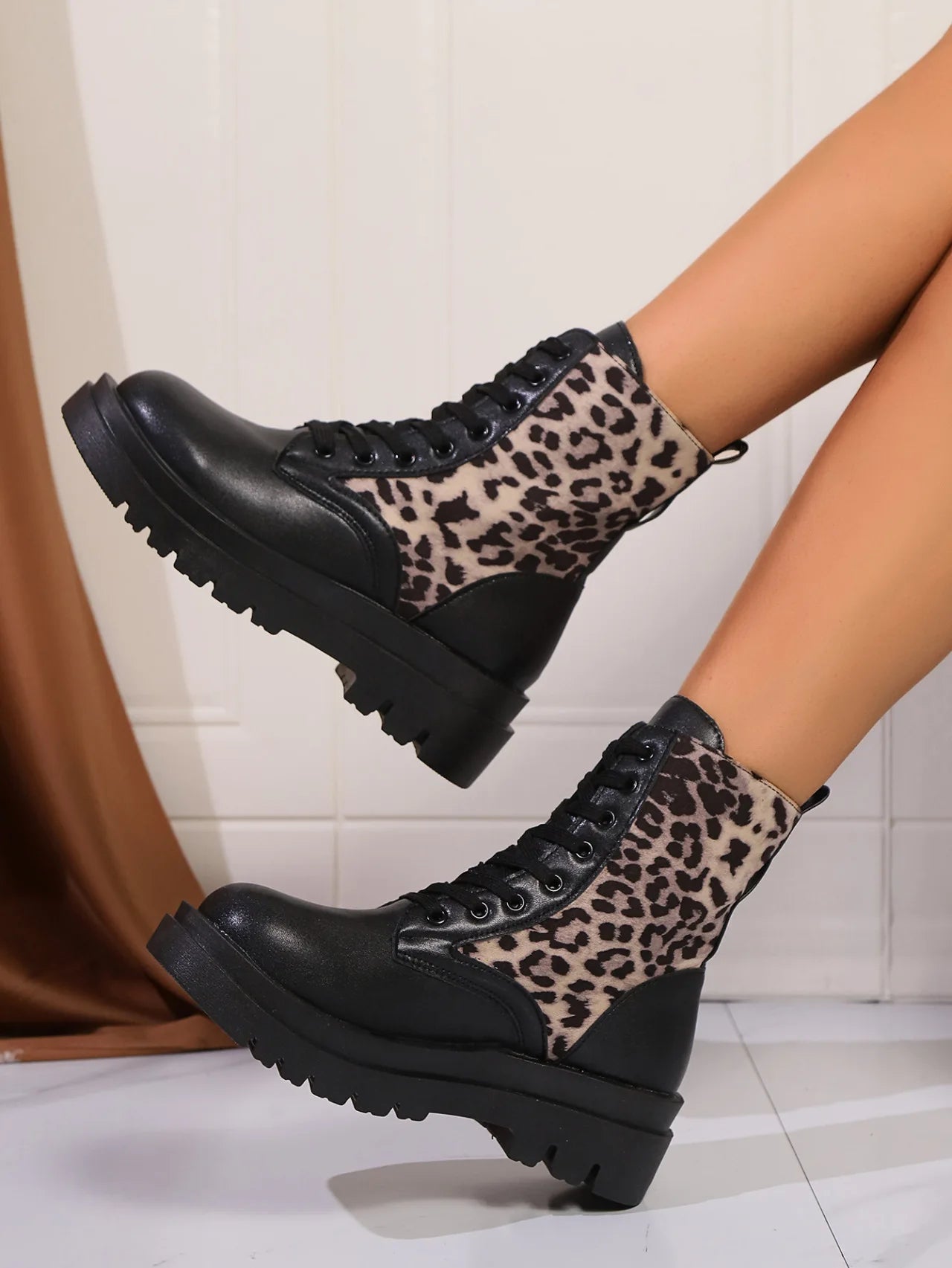 Cool Chic Lace Up Ankle Boots