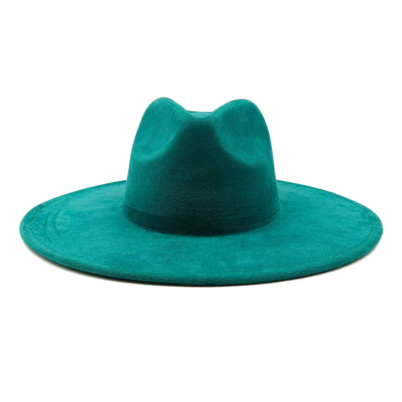 Vegan suede hat hand-painted DIY heart-shaped fedora hat men and women autumn and winter classic church hat  hats for women
