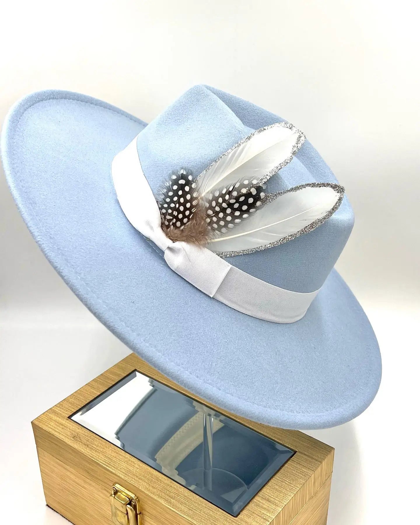 Orange fedora hat 9.5cm brim feather accessories wide brim jazz hat female imitation fedora hat male fashion panama hat wedding