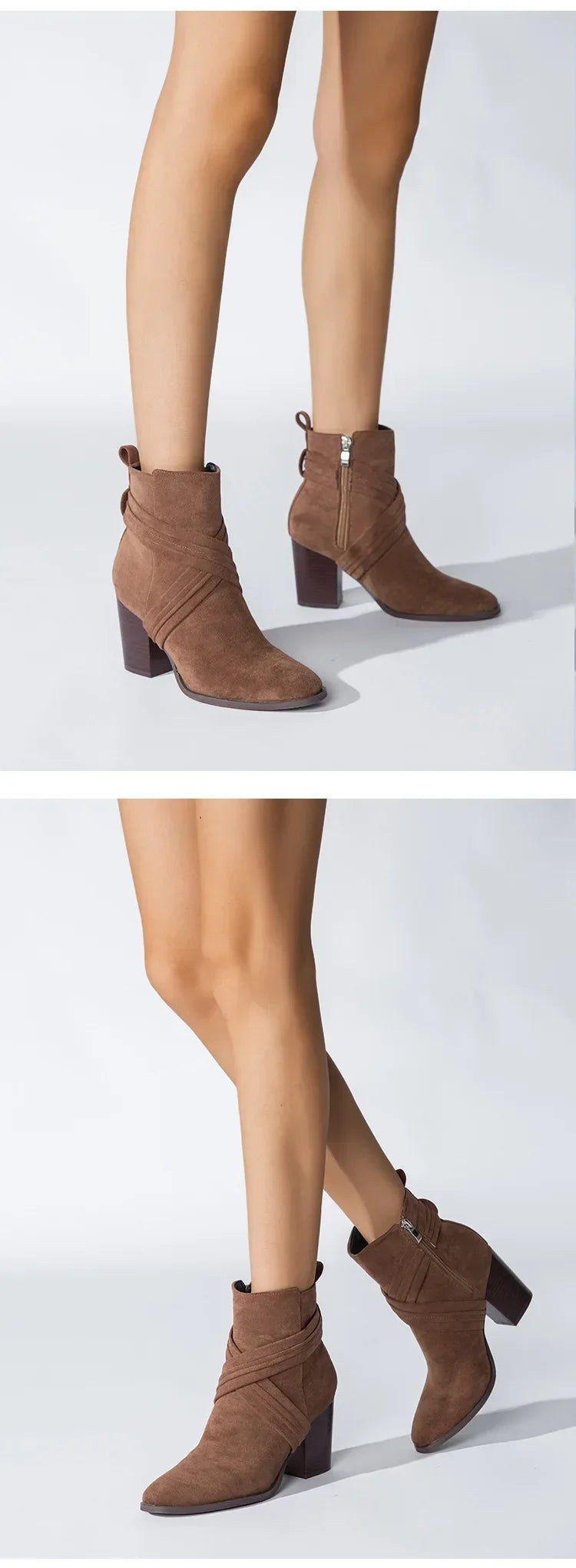 Superb Suede Side Zip Ankle Boots