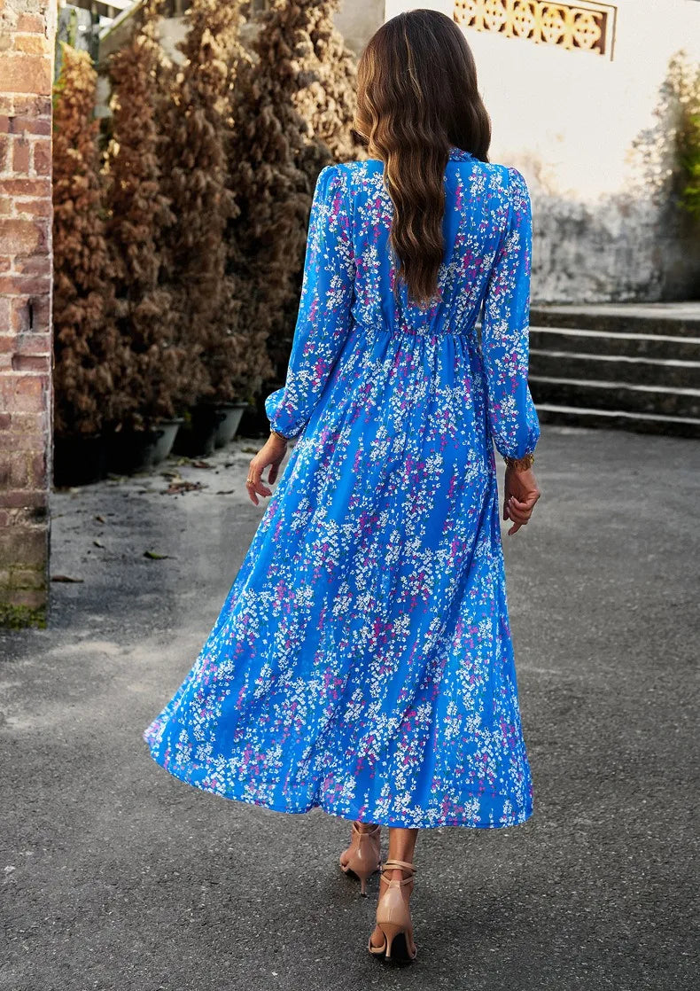 Classy Chiffon Ankle Length Boho Style Dress