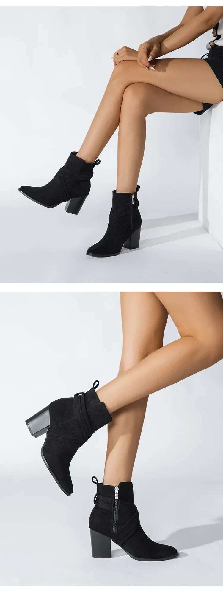 Superb Suede Side Zip Ankle Boots