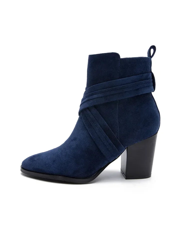 Superb Suede Side Zip Ankle Boots