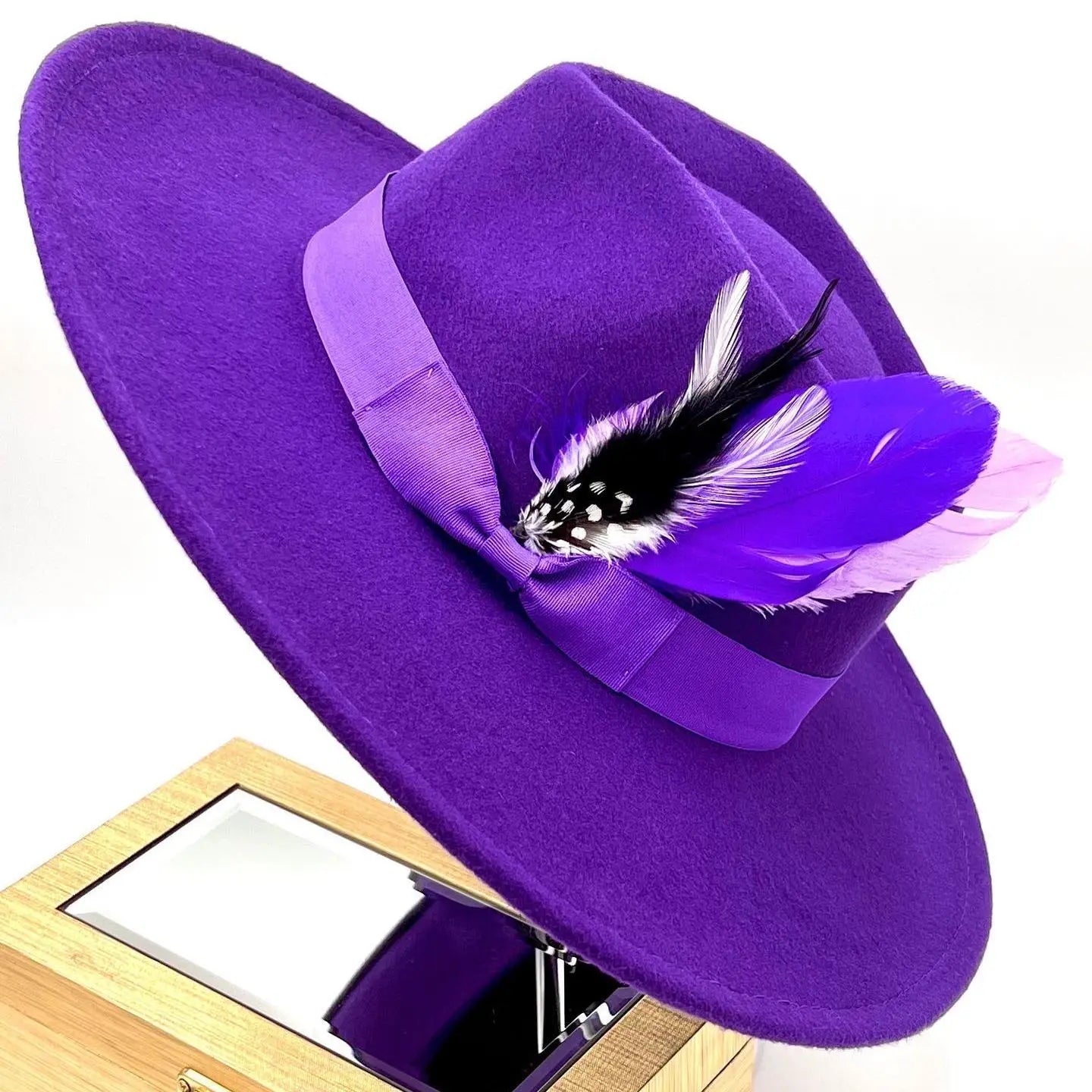 Orange fedora hat 9.5cm brim feather accessories wide brim jazz hat female imitation fedora hat male fashion panama hat wedding