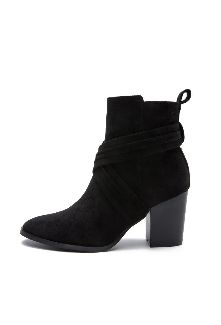 Superb Suede Side Zip Ankle Boots