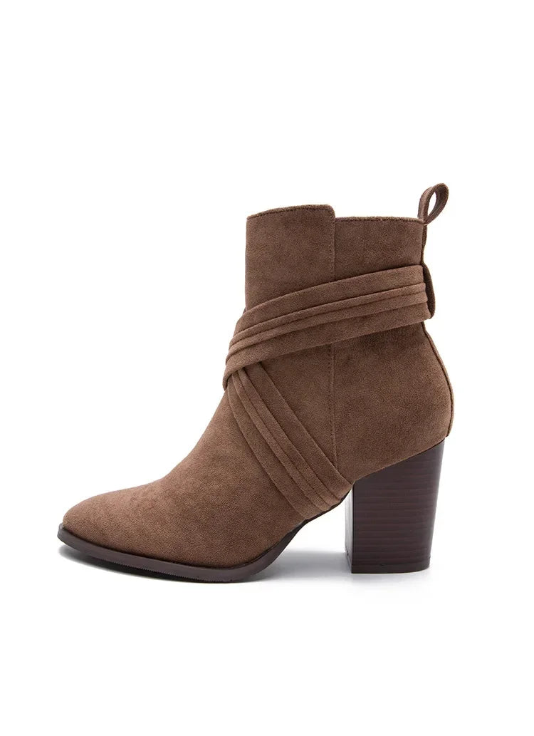 Superb Suede Side Zip Ankle Boots