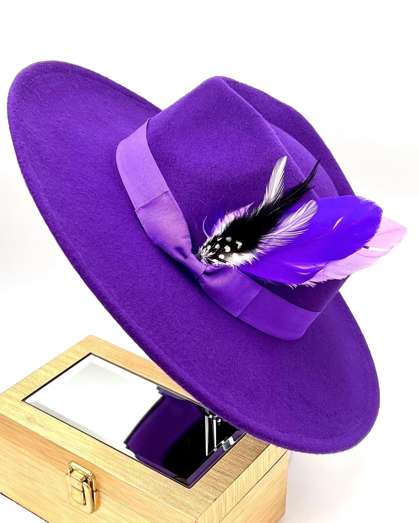 Orange fedora hat 9.5cm brim feather accessories wide brim jazz hat female imitation fedora hat male fashion panama hat wedding