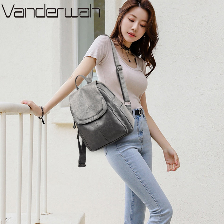 VANDERWAH Classic Large Capacity Backpack - My She Shop