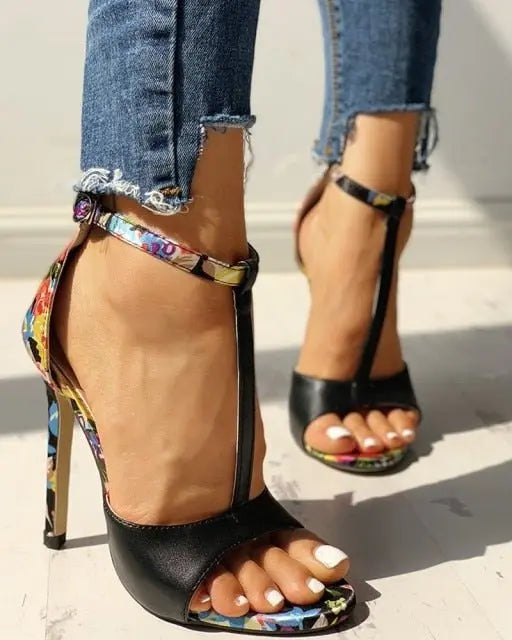 NKADQD Superb Ankle Buckle Stiletto Shoes - My She Shop