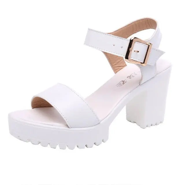 Simple Classic Platform Sandal Shoes - My She Shop