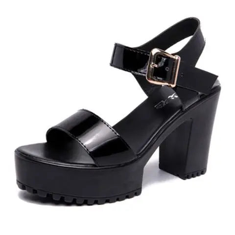 Simple Classic Platform Sandal Shoes - My She Shop