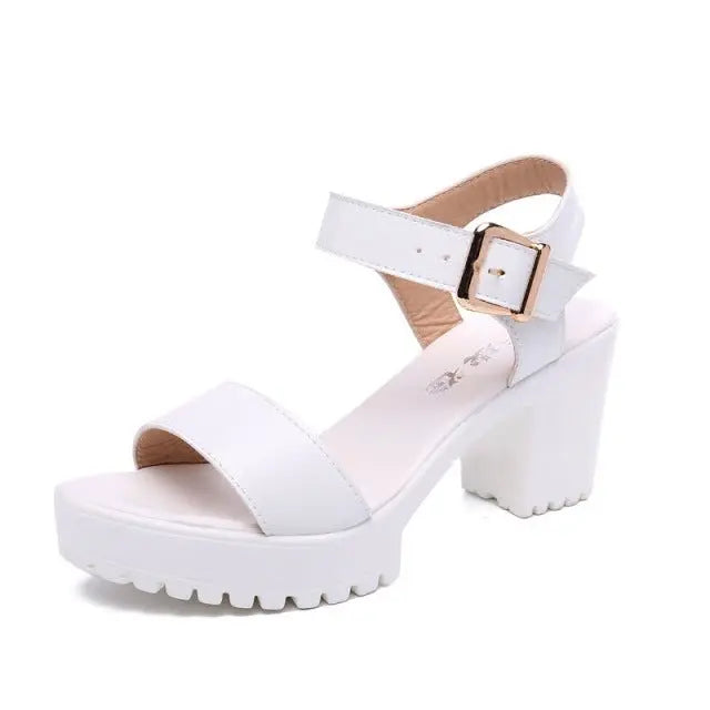 Simple Classic Platform Sandal Shoes - My She Shop