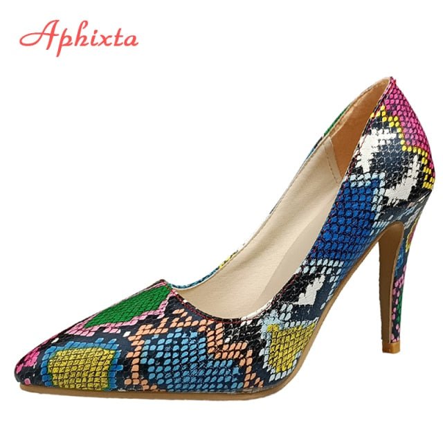 APHIXTA Amazing Patent Leather Pointed Toe Super High Heel Shoes - My She Shop