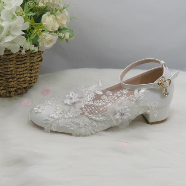 BAOYAFANG Bodacious White Flower High Heel Platform or Wedge Shoes - My She Shop