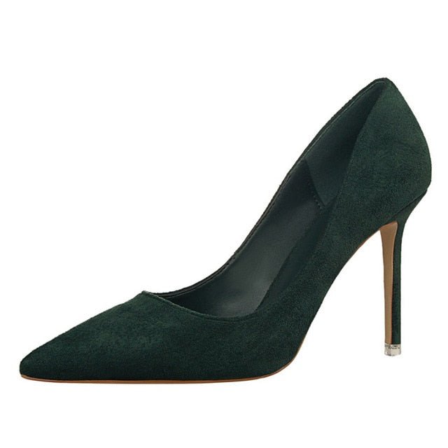 BIGTREE Superb Suede Stiletto Shoes - My She Shop