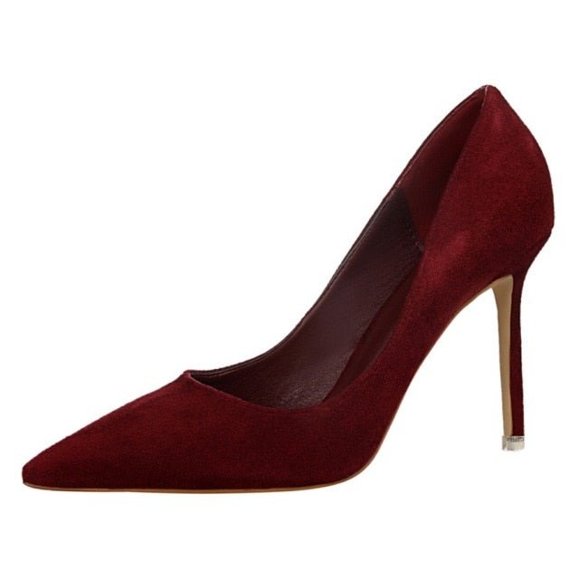 BIGTREE Superb Suede Stiletto Shoes - My She Shop