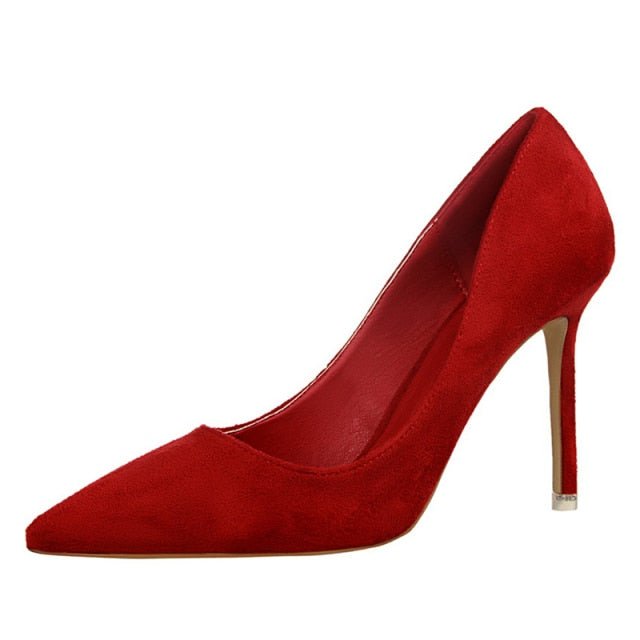 BIGTREE Superb Suede Stiletto Shoes - My She Shop