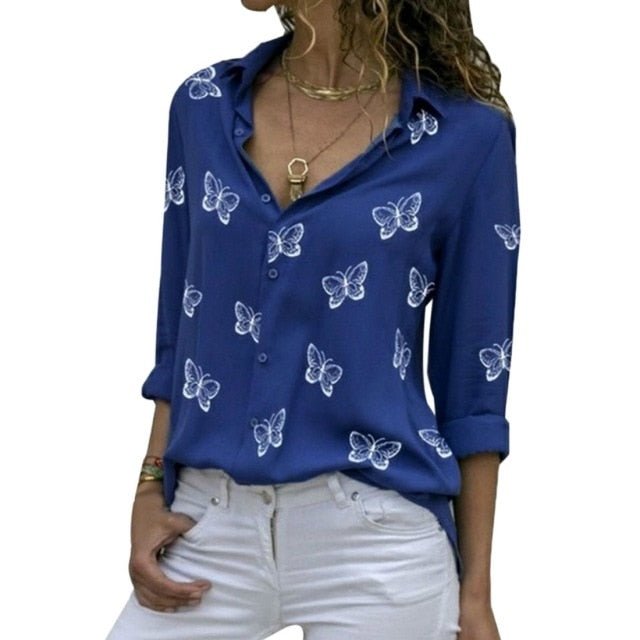 BISON DENIM Polyester Button Down Casual Shirt - My She Shop