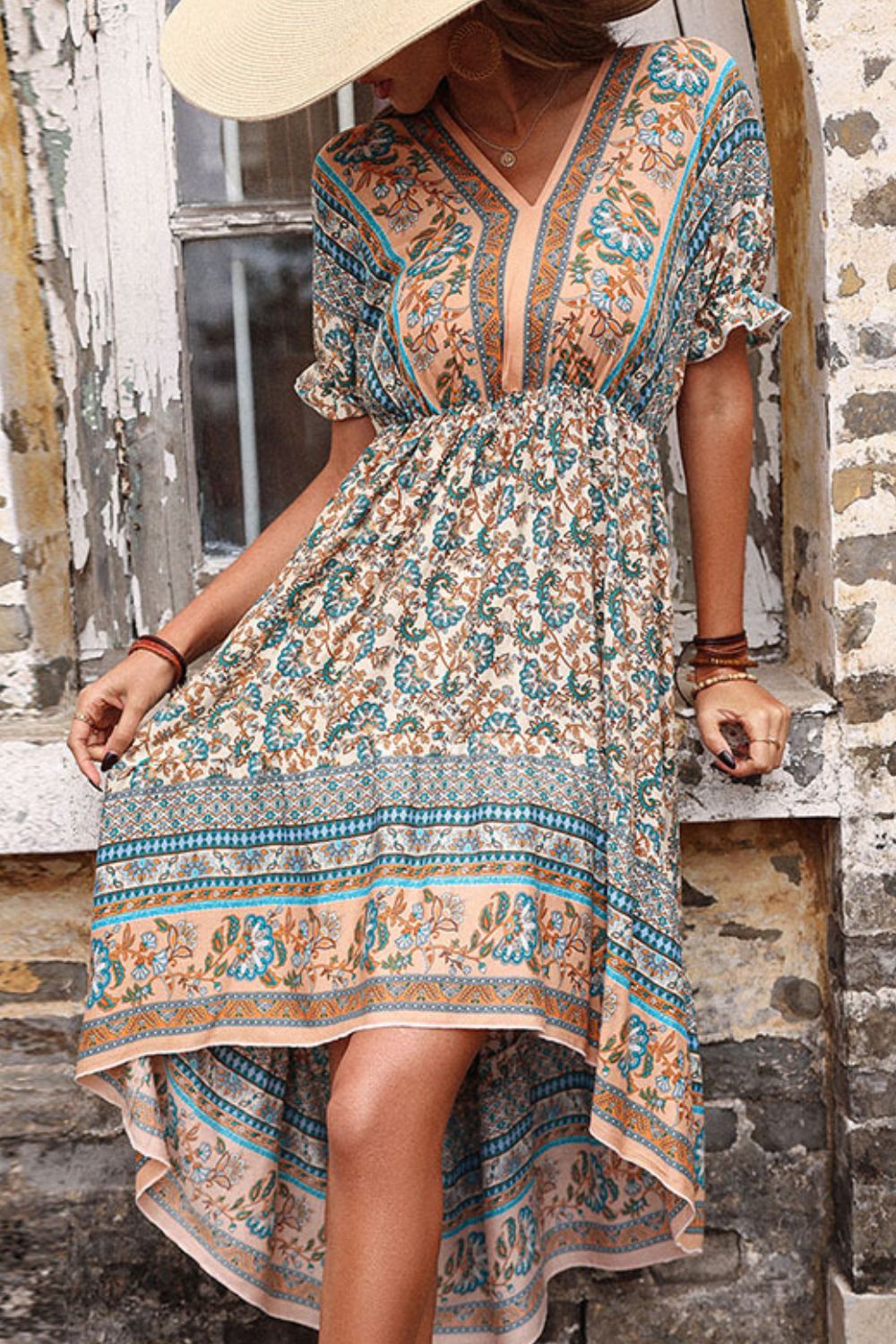 Bohemian High-Low Open Back Dress - My She Shop