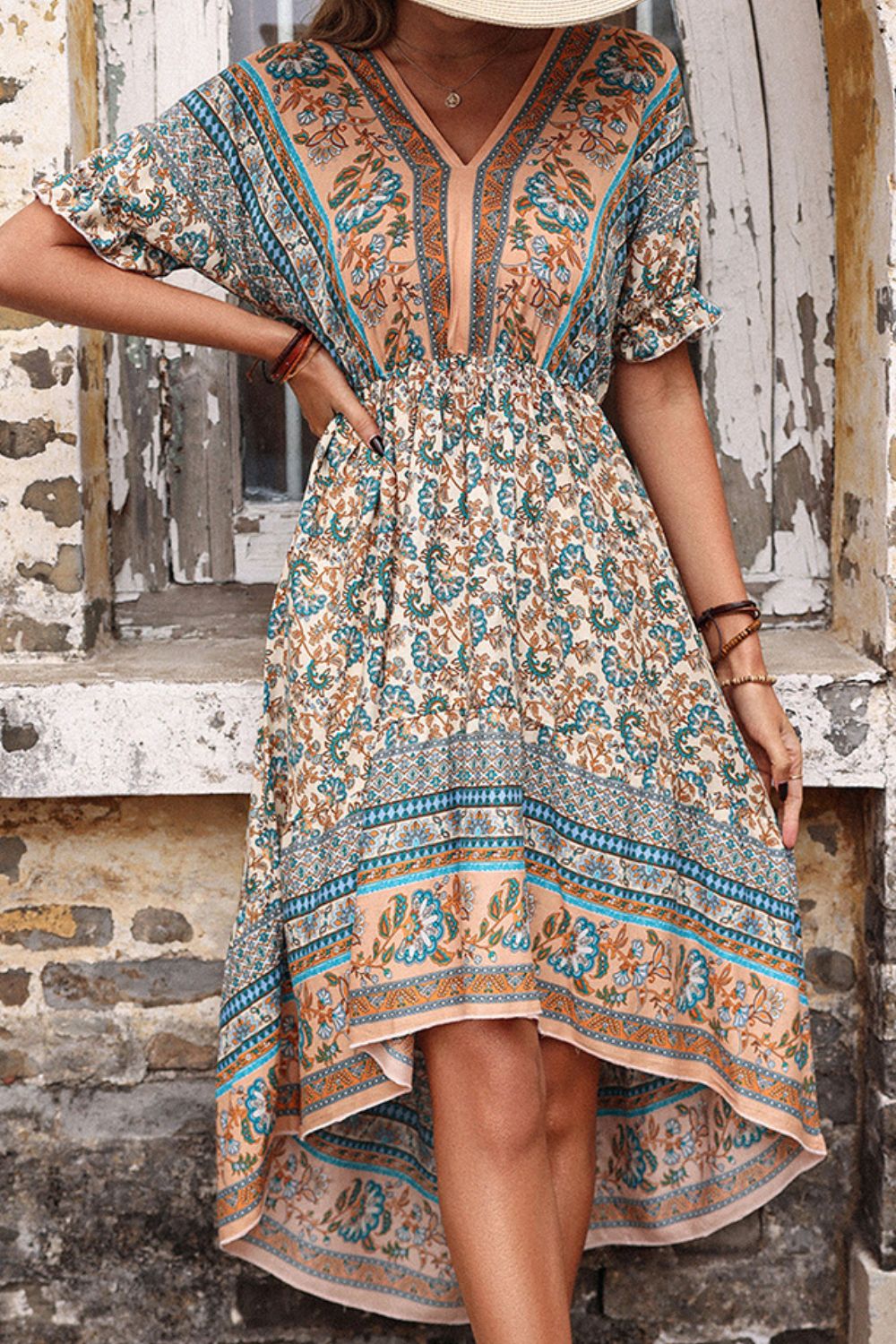 Bohemian High-Low Open Back Dress - My She Shop