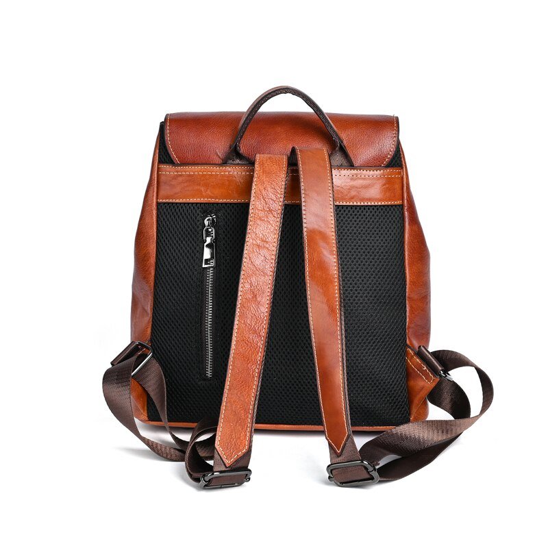 BOLAIER Classic Leather Unisex Backpack - My She Shop