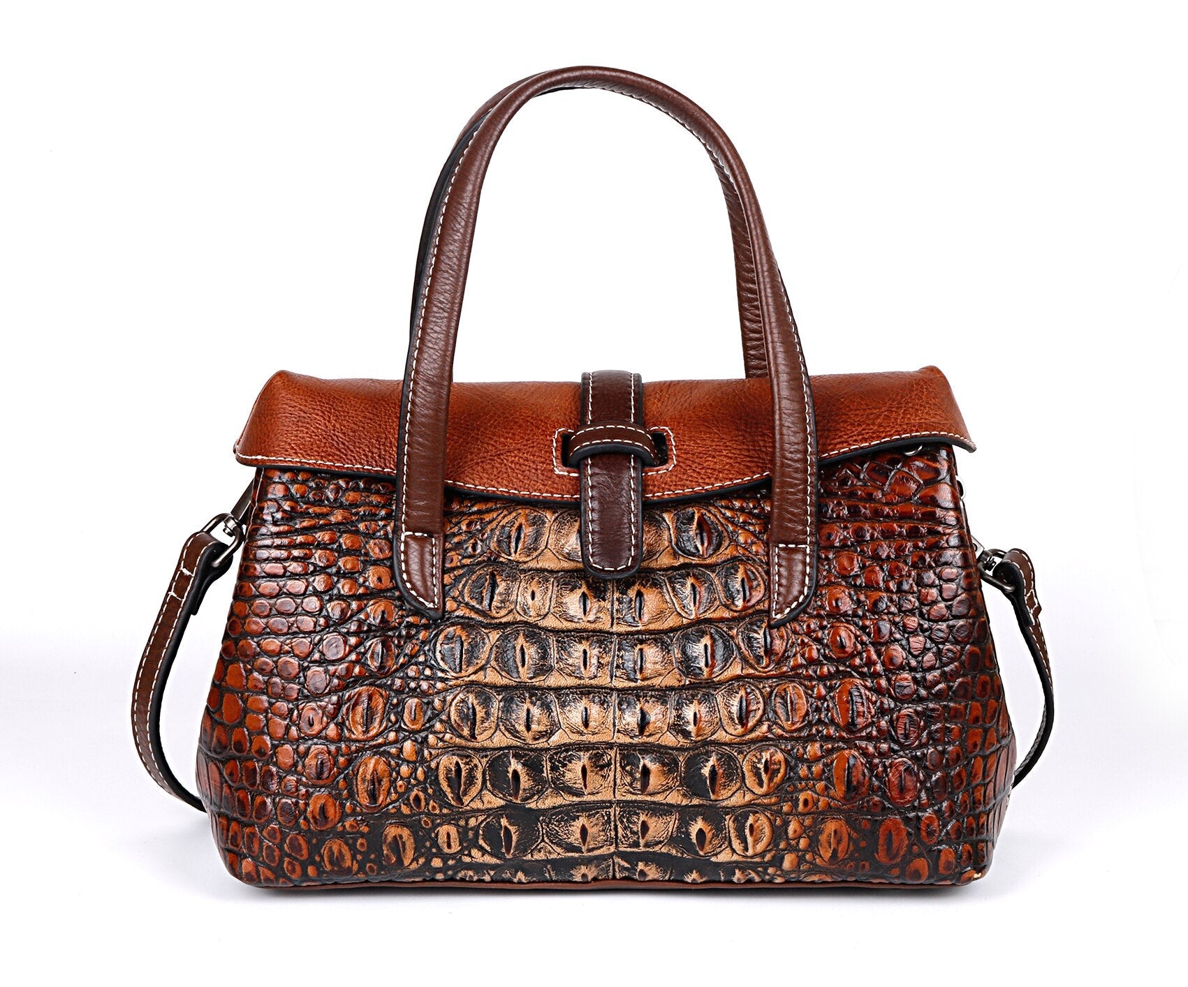 BOLAIER Embossed Textured Leather Shoulder Bag or Handbag - My She Shop