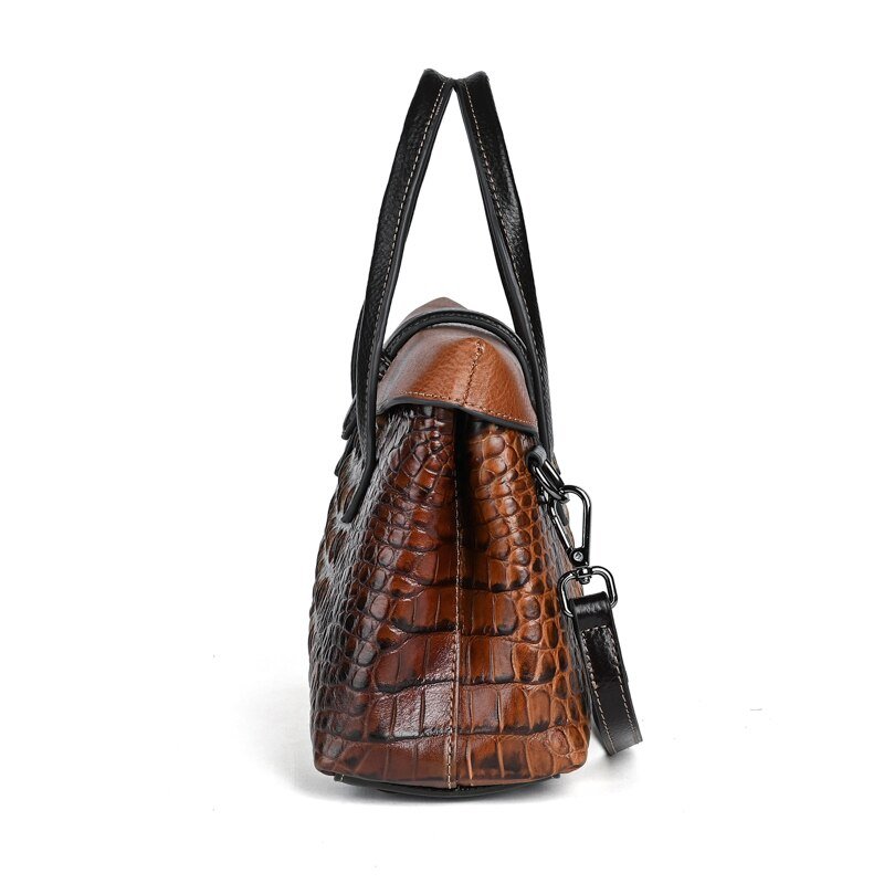 BOLAIER Embossed Textured Leather Shoulder Bag or Handbag - My She Shop