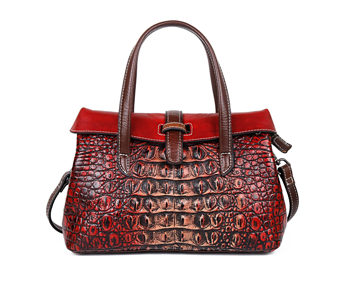 BOLAIER Embossed Textured Leather Shoulder Bag or Handbag - My She Shop