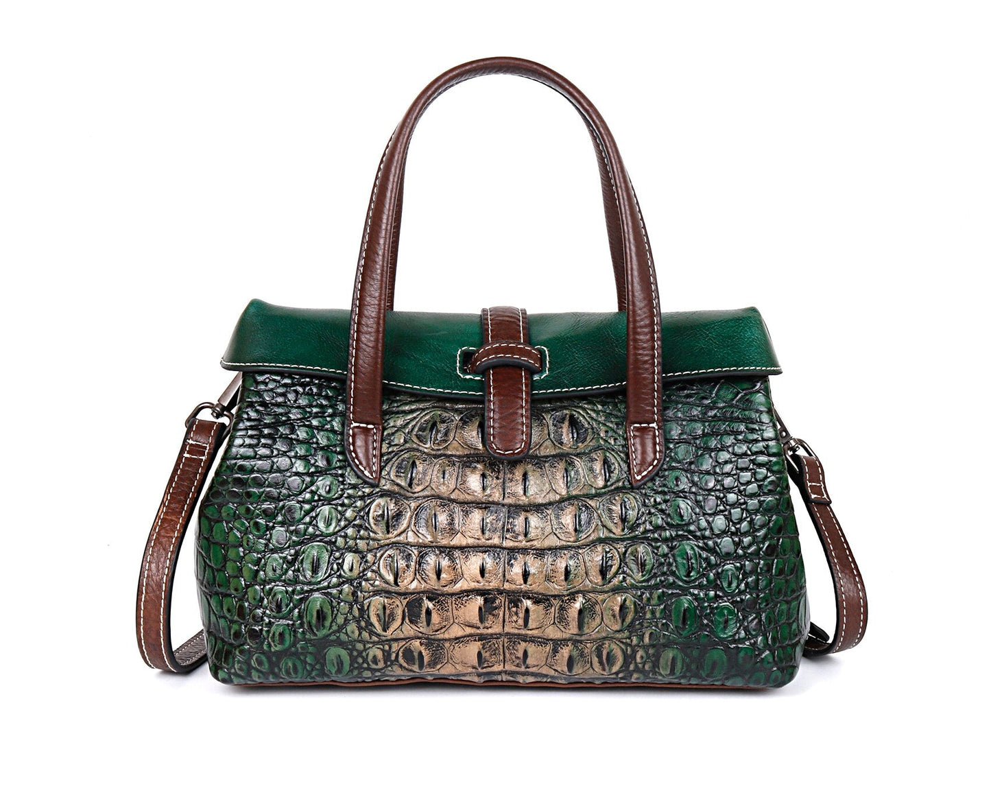 BOLAIER Embossed Textured Leather Shoulder Bag or Handbag - My She Shop