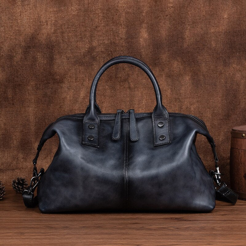 BOLAIER Leather Large Capacity Handbag Shoulder Bag - My She Shop