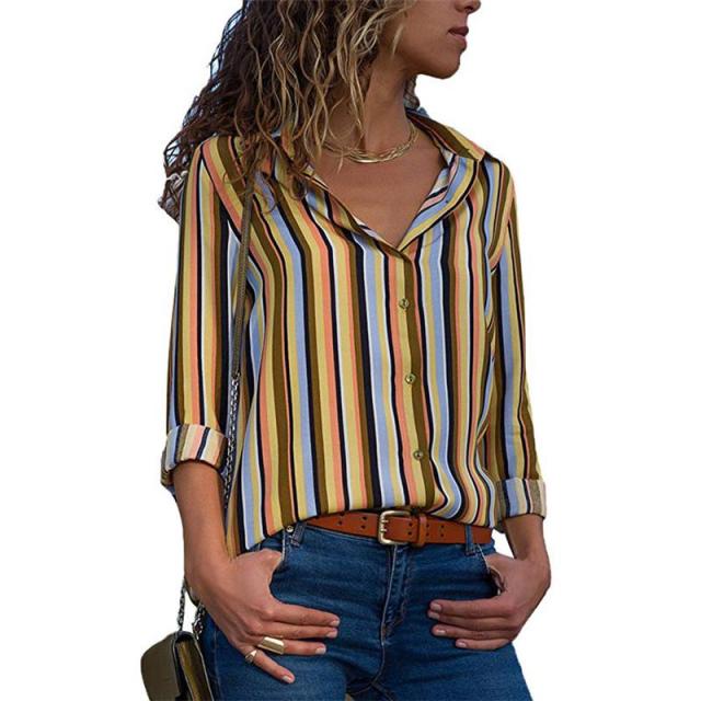 DOKER Chiffon Classy Button Down Long Sleeve Shirt - My She Shop