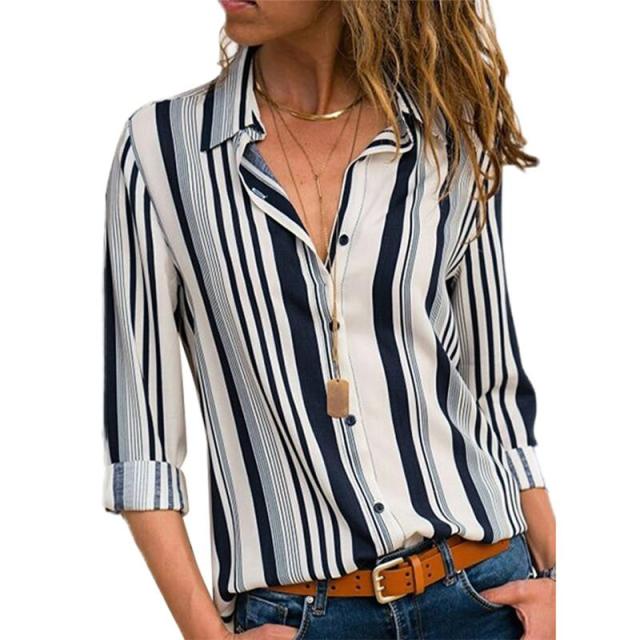 DOKER Chiffon Classy Button Down Long Sleeve Shirt - My She Shop