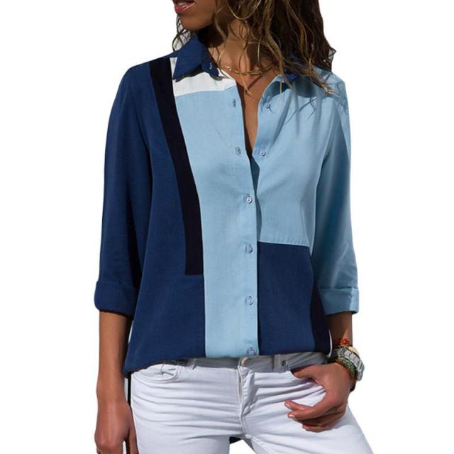 DOKER Chiffon Classy Button Down Long Sleeve Shirt - My She Shop