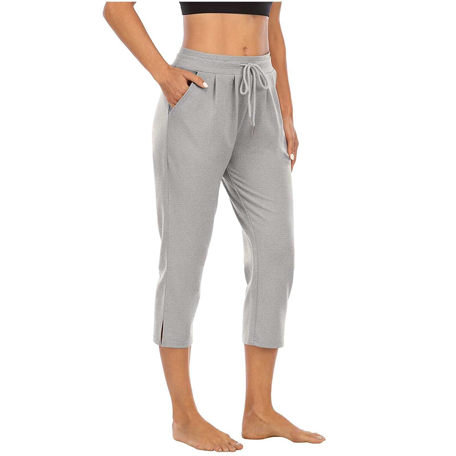 Fabulous Fitness Yoga 3/4 Length Poly-Spandex Pants - My She Shop