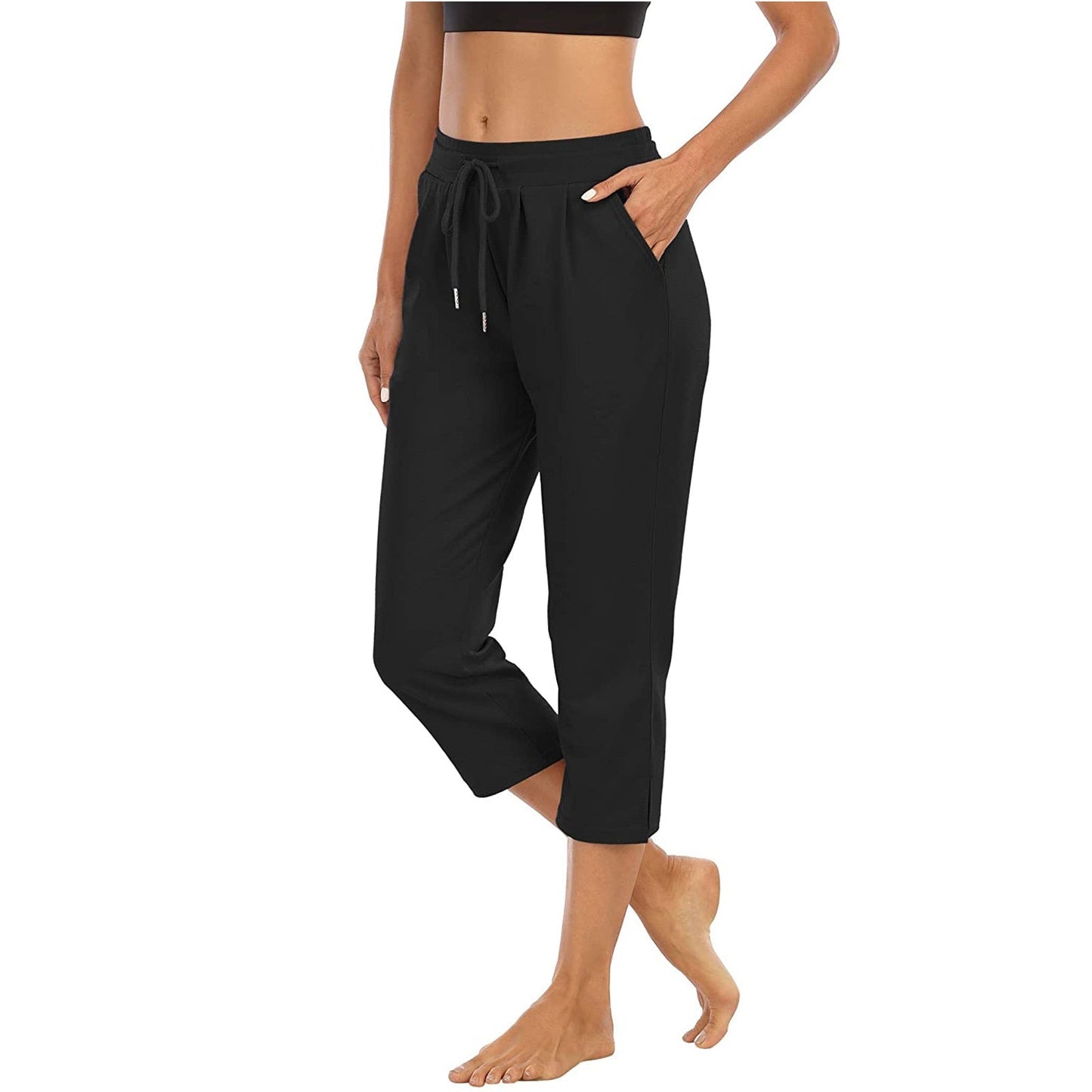 Fabulous Fitness Yoga 3/4 Length Poly-Spandex Pants - My She Shop