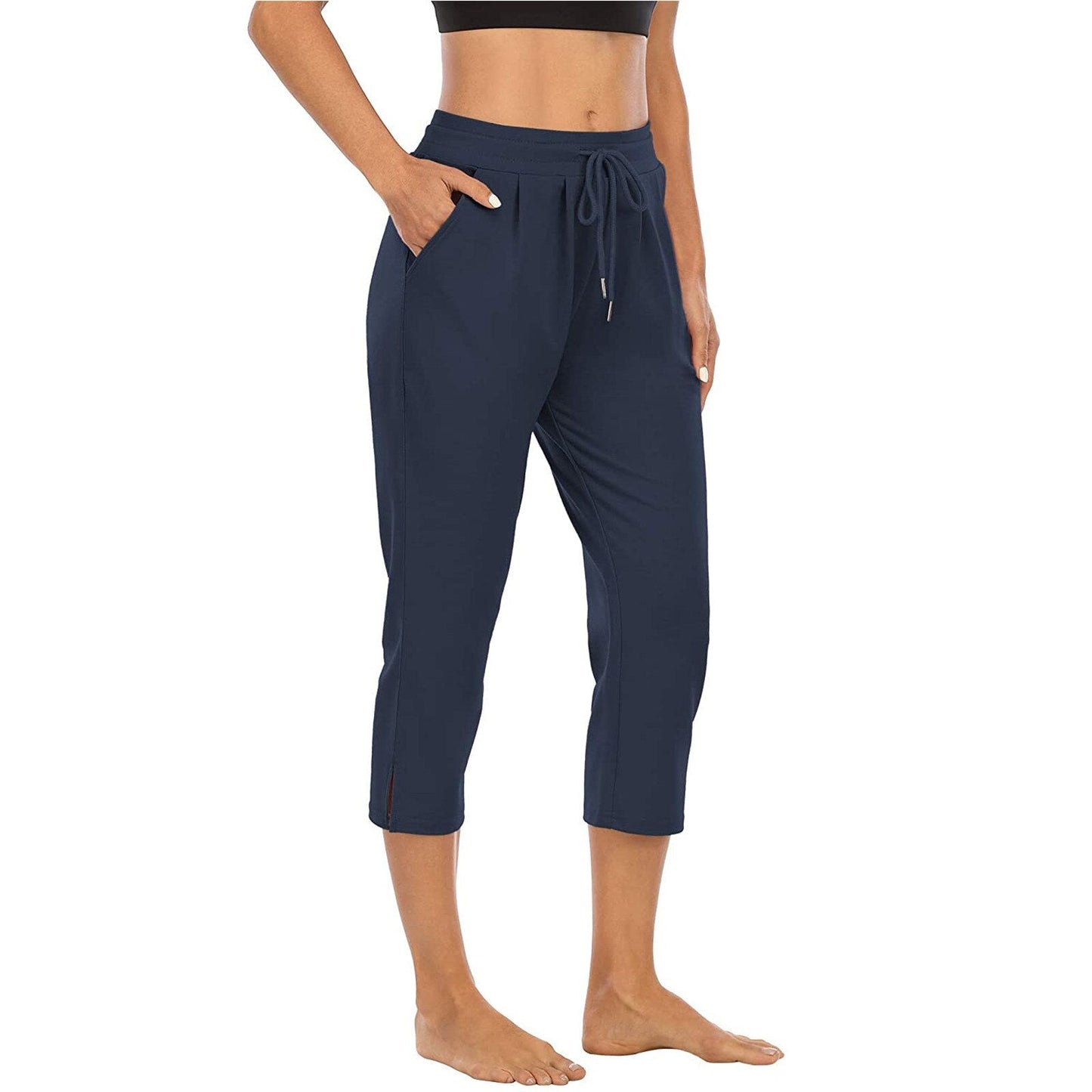 Fabulous Fitness Yoga 3/4 Length Poly-Spandex Pants - My She Shop