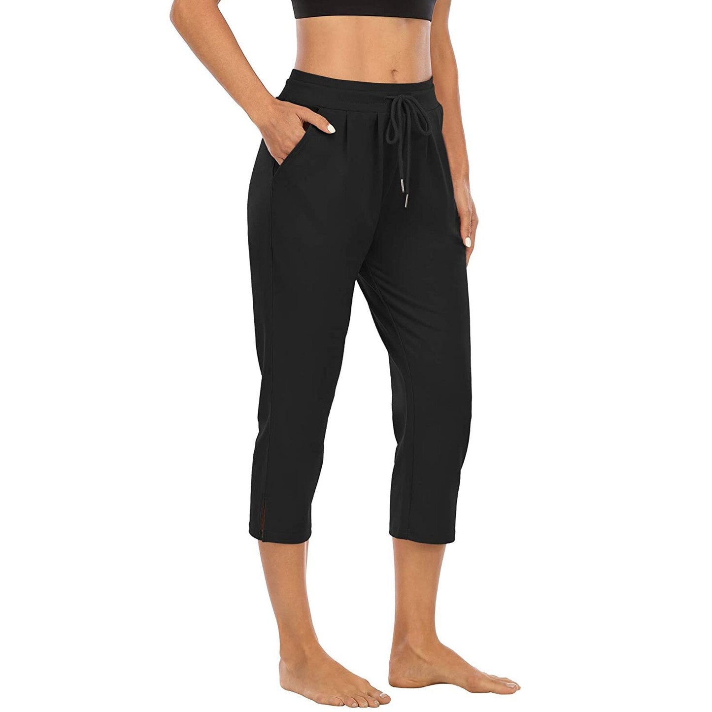 Fabulous Fitness Yoga 3/4 Length Poly-Spandex Pants - My She Shop